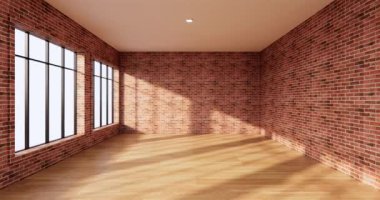 Lüks oda veya otel Japon tarzı dekorasyon Japonya tarzı Büyük yaşam alanı.3d render