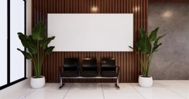 Big living area in luxury room or hotel japanese style decoration.3D rendering
