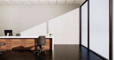 Lüks oda veya otel Japon tarzı dekorasyon Japonya tarzı Büyük yaşam alanı.3d render