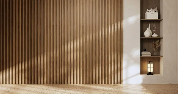 Architektura Koncept Interiéru Prázdné Místnosti Dřevěné Panely Pozadí Stěny Ilustrace — Stock fotografie