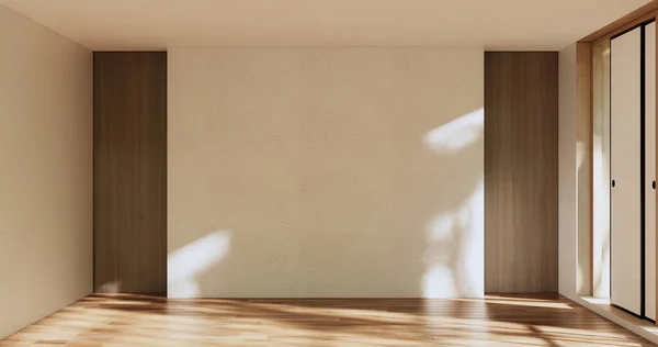 Habitación Vacía Diseño Interior Blanco Representación — Foto de Stock