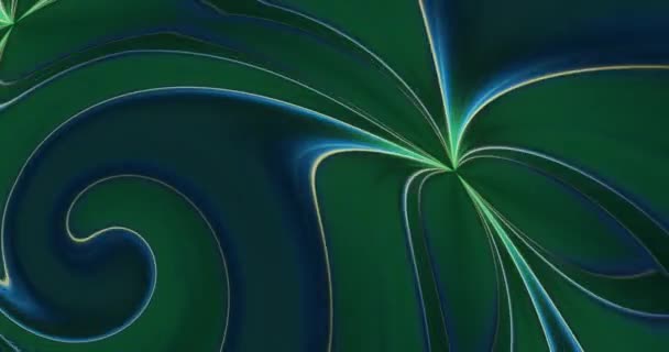 Квітковий Калейдоскоп Центрально Зміщеною Стилізованою Зимовою Різдвяною Тематикою Зелених Фіолетових — стокове відео