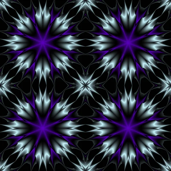Бесконечный Бесшовный Повторяющийся Абстрактный Фон Цветочным Орнаментом Фиолетовых Тонах Темной — стоковое фото