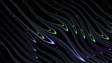 A very nice background video with multicolored glowing waves moving along with the running glowing highlights.