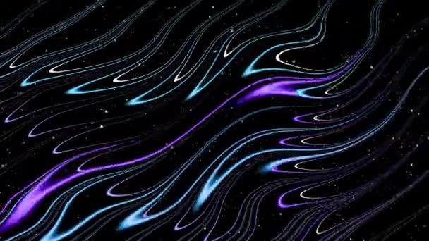 Very Nice Background Video Multicolored Glowing Waves Moving Running Glowing — Stock video