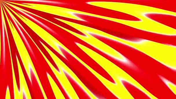 Pravého Horního Rohu Rámu Vypínají Paprsky Červeného Žlutého Světla Nekonečný — Stock video