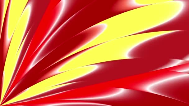 Sugarak Piros Sárga Fény Ventilátor Bal Alsó Sarokban Keret Végtelen — Stock videók