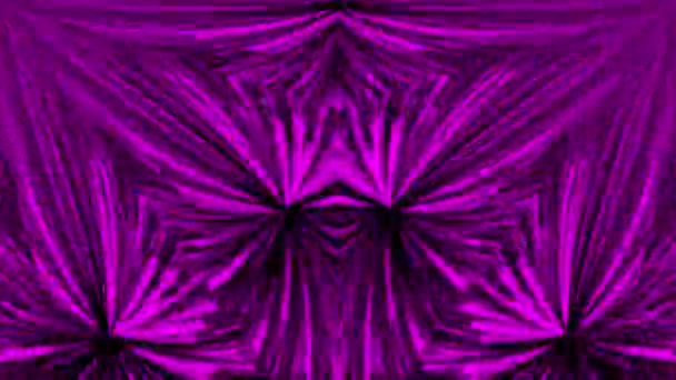 Пурпурные Лучи Света Бликами Сходятся Центра Верхним Углам Рамки Зеркальное — стоковое видео