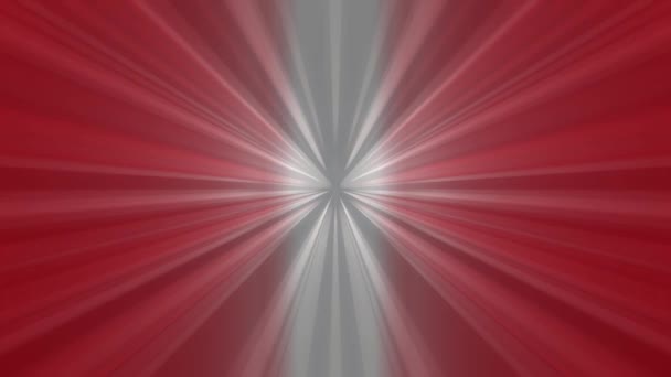 Beams Red White Light Come Center Frame Flashes Light Pass — Αρχείο Βίντεο