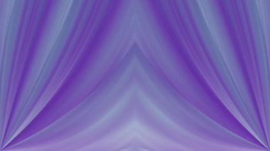 Shimmering blue and purple beams of light fold into geometric shapes that replace each other in a mirror image. Animated background video. Endless cycle. The loop.