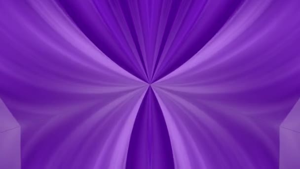 来自镜框中心的紫色光柱从镜框底部向上移动 形成了一个镜像 动画背景视频 俱乐部视频 无休止的循环 — 图库视频影像