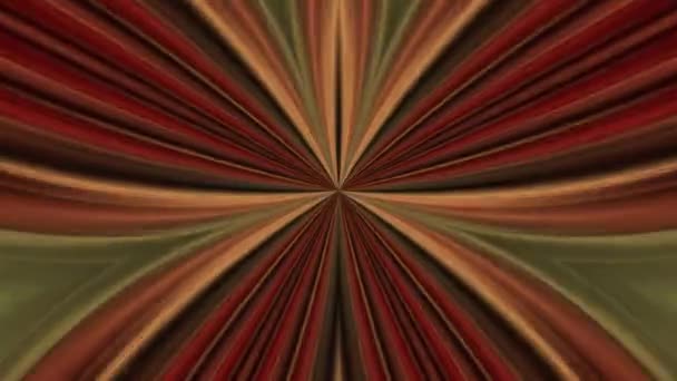 Curved Beams Red Yellow Tints Light Emerge Center Frame Move — 图库视频影像