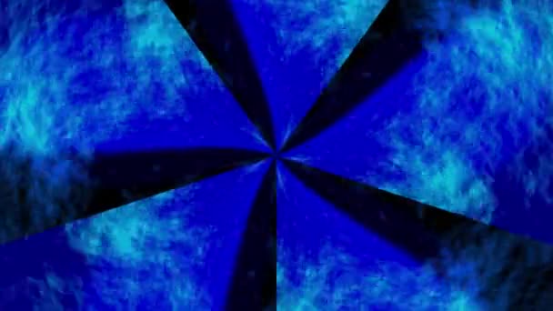 Kaleidoscope Blue Rays Light Underwater Endless Cycle Loop — Stockvideo