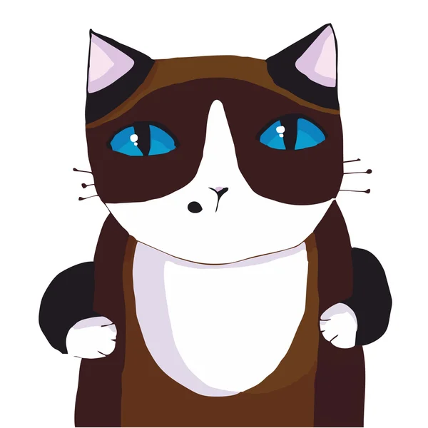 Сіамська кішка — стоковий вектор
