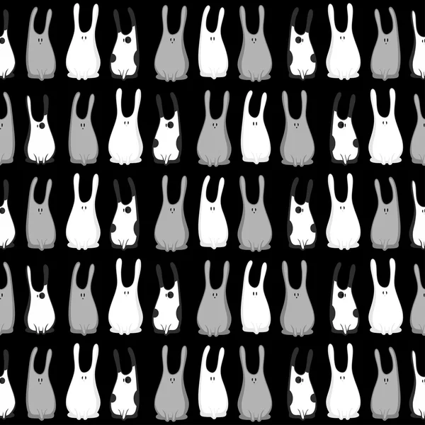 无缝模式的兔 — 图库矢量图片
