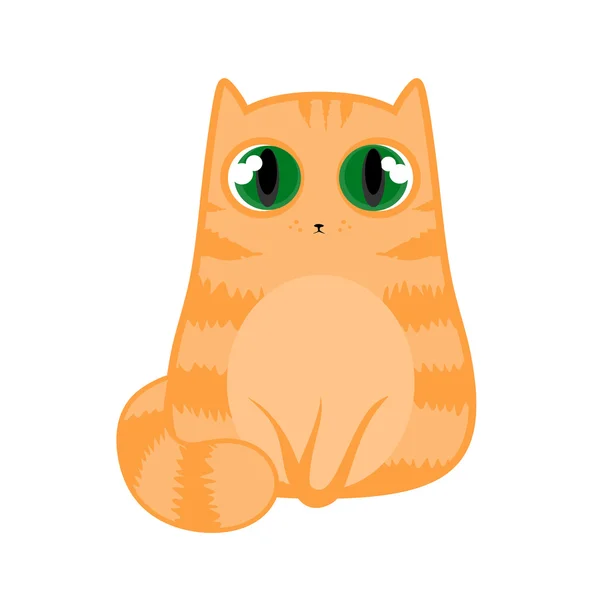 Jengibre gato — Vector de stock