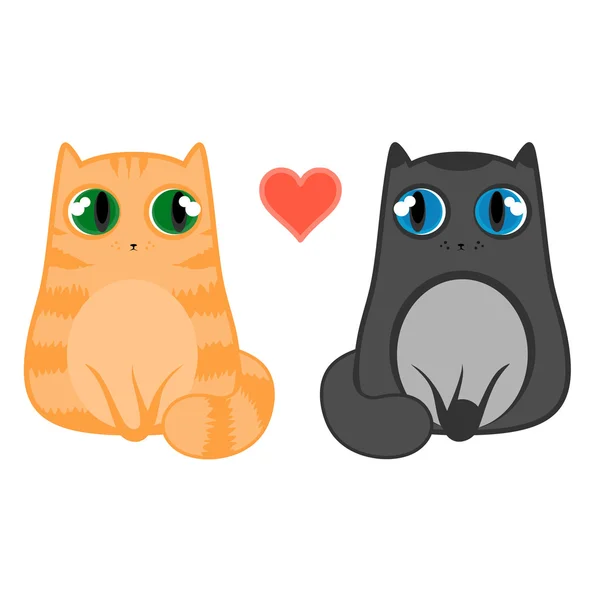 Love cats — Stock Vector