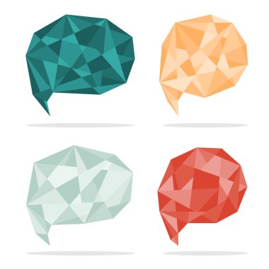 vektör trendy kristal şekiller