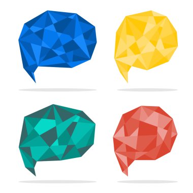 vektör trendy kristal şekiller