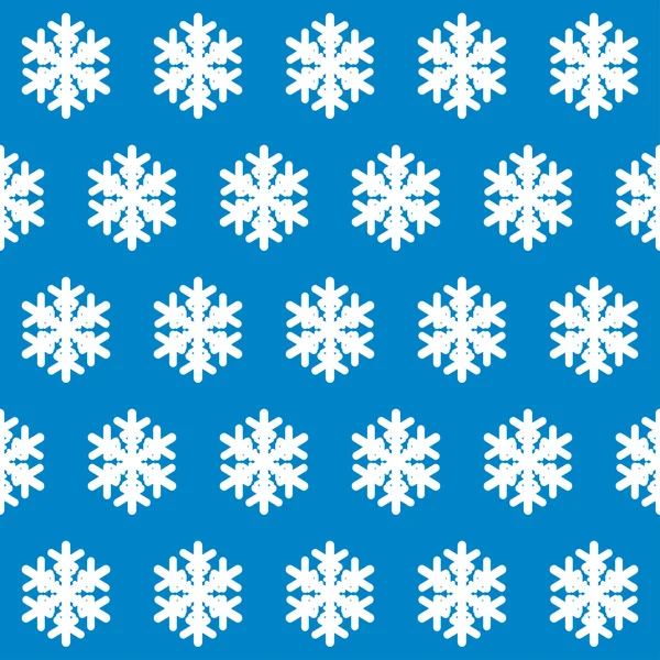 Modèle sans couture de flocons de neige — Image vectorielle