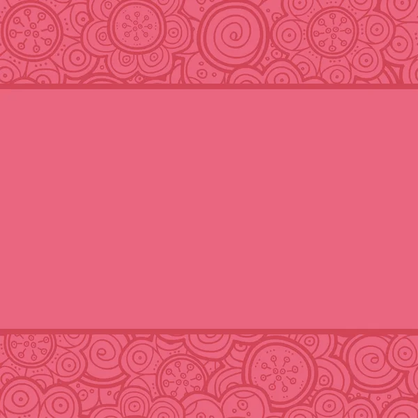 Modèle de carte de vœux avec fleur — Image vectorielle