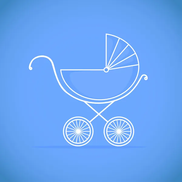 Pram voor baby — Stockvector