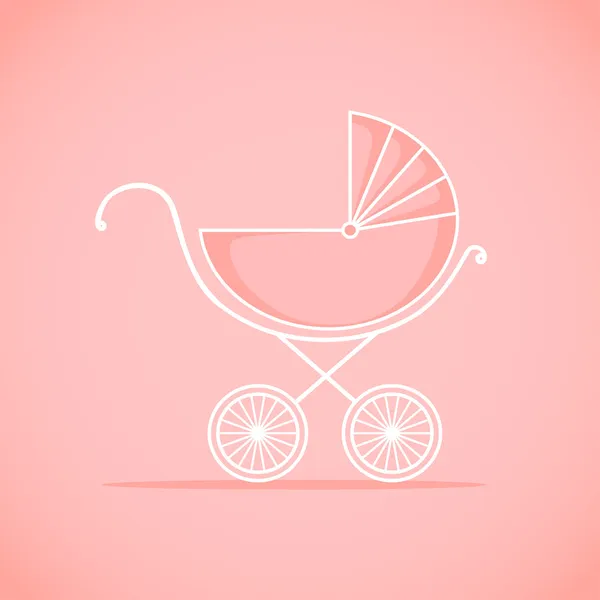 Pram voor baby — Stockvector