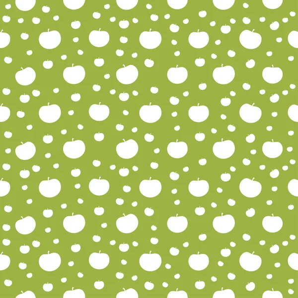 Seamless pattern of apples — Stock Vector