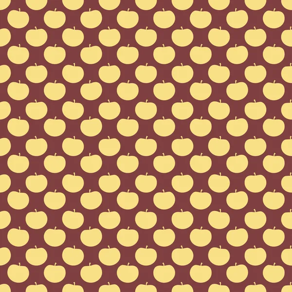 Modèle sans couture de pommes — Image vectorielle