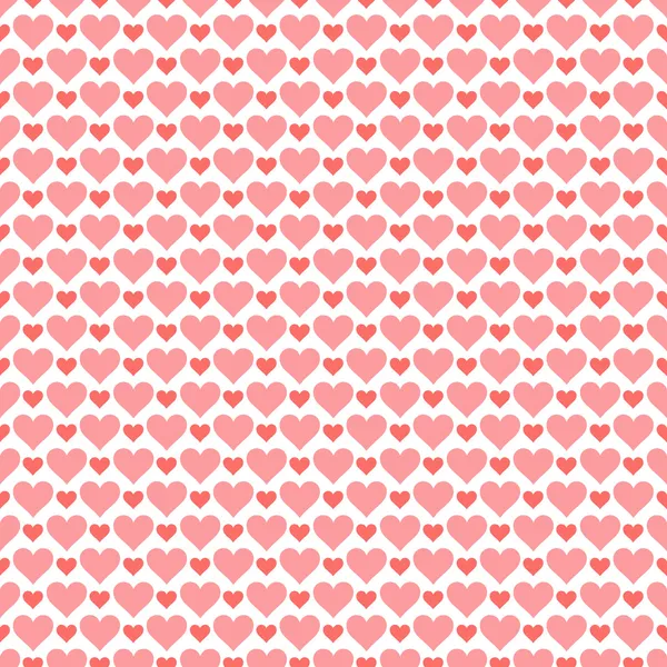 Romantic seamless pattern with hearts — Stock Vector