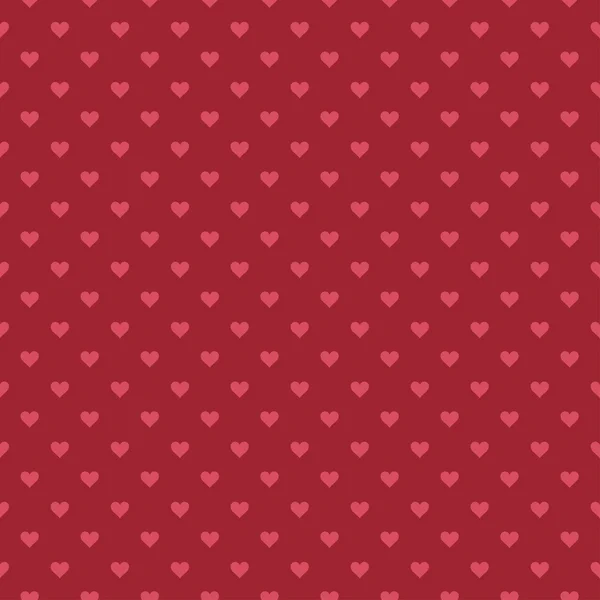 Patrón romántico con corazones — Vector de stock