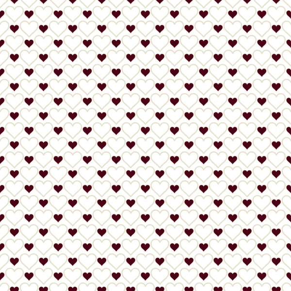 Romantic seamless pattern with hearts. — Stock Vector