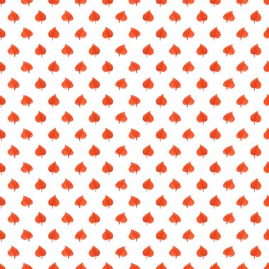 Dikişsiz desen renkli sonbahar yaprakları