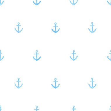 çapa deniz sulu boya Dikişsiz desen