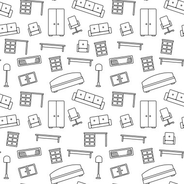 Dikişsiz desen mobilya