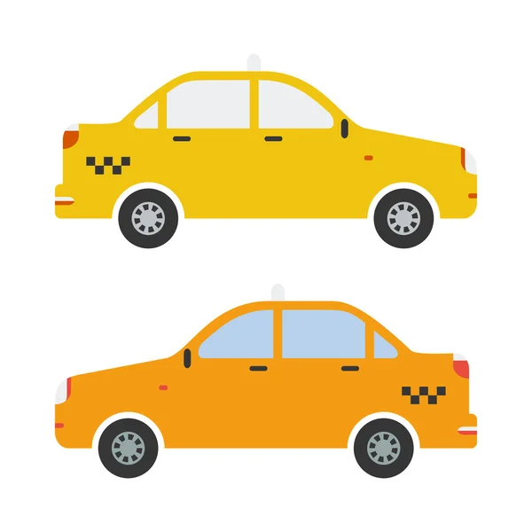 Vettoriale grafica taxi car design piatto . — Vettoriale Stock