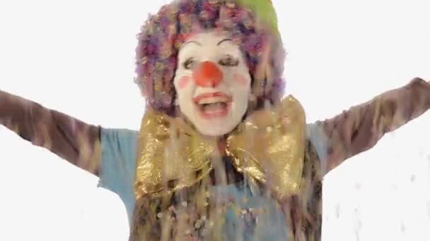 Clown i karnawał — Wideo stockowe