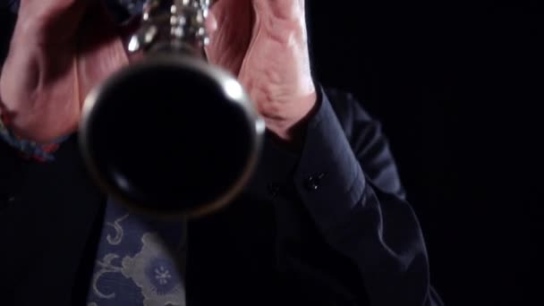 Clarinet close up — Stock Video