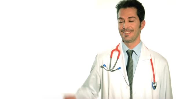 Лікар-кардіолог — стокове відео