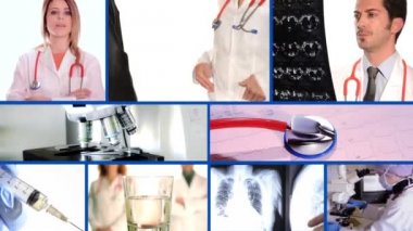 Mavi tıp doktorları kolaj