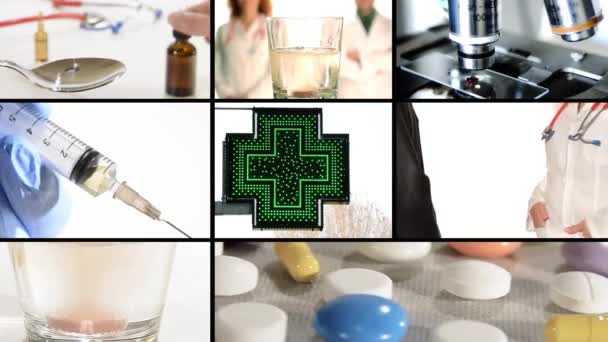 Gyógyszertár összetétele — Stock videók