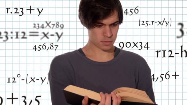 Odio las matemáticas — Vídeo de stock