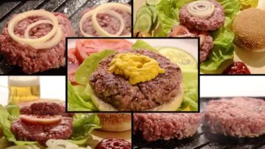 hamburger, kolaj
