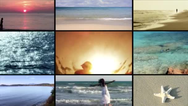 Il mare, das Meer, la mer, el mar — Stockvideo