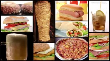 fast food kolaj