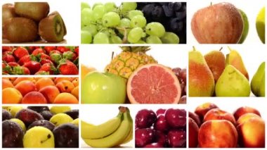 çeşitli meyveler montaj