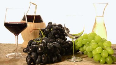 kırmızı şarap ve beyaz şarap