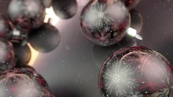 Fabbrica di ornamenti per albero di Natale — Video Stock