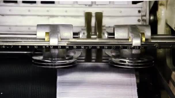 Maquinaria de impresión — Vídeo de stock