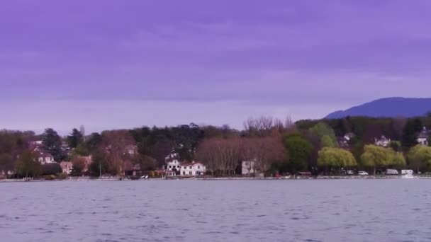 Crociera sul lago di Ginevra — Video Stock